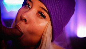 Beautiful Colombian Blonde with Angelic Face Loves to Suck Cock and Spread Her Big Ass!