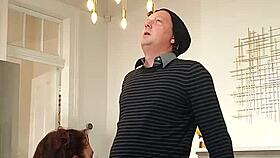 Sneaky perv films beautiful woman sucking his cock