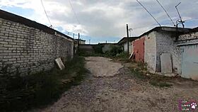 i'm the horny student giving blowjob behind garages