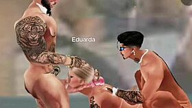 Wild Orgy With Prostitutes In IMVU