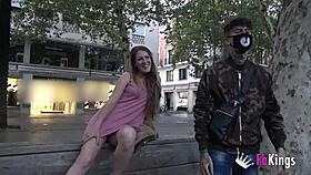 Alana Saenz says, Wow, this big cock is amazing for my first time!