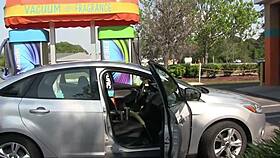 who needs clothes when flashing in public brings such pretty milf orgasms outdoors