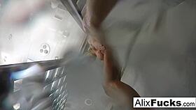 Alix Lynx Showers Nude Post-Masturbation
