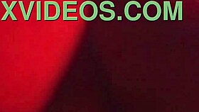 Big tits milf rides big cock in red room with stepmom!