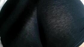 doña mary wearing mini shorts at the gym, showing her latina style