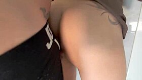 His Stepsister's Ass Hurts From Hard Pounding Before Bedtime, But She Wants More