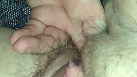 Wet pussy milf gets cum on cock in provocative teasing, can you handle it?