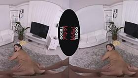 virtual taboo where wanking leads to pranking with a big ass brunette