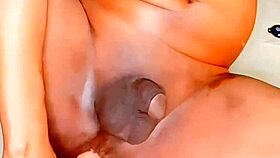 This Caged Shemale Is Getting Anal Fucked And Having An Anal Orgasm 😈