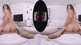 virtual taboo where wanking leads to pranking with a big ass brunette