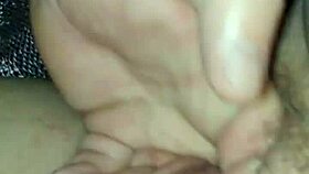 Wet pussy milf gets cum on cock in provocative teasing, can you handle it?