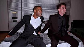 interracial threesome with la sirena 69 getting a sex lesson 😏