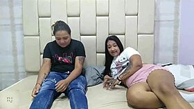 Two girls play bottle game and start licking pussies