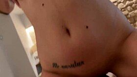 Fucked a black-haired stranger on vacation and cum in her mouth