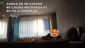 Latina Wife Cuckolds Husband