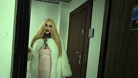 Blonde Slut Pays Rent with Her Body While Husband Is Away