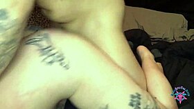 Moonlight pearl - slutty tattooed milf facesitting sucking big dick getting her butthole licked and pussy rammed hard doggystyle interracial pawg ass eating blowjob & face riding