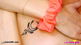 adorable blonde beauty shows her sexy body!