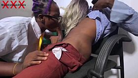 Hot Squirt on Petite Ebony in Group Threesome