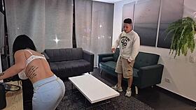 Horny Neighbor Fucks Me While Husband's Away