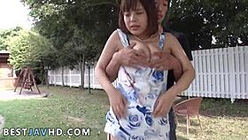 a super hot japanese woman yuuka kaede gets ravaged outdoors