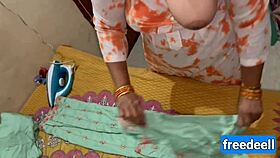 The housewife enjoys quick hardcore sex with her lover.