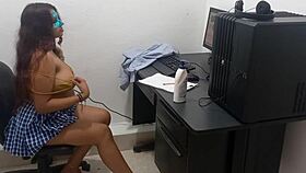 im 18 studying in skimpy uniform cuz im hot