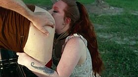 submissive humiliation slut crawls out of lagoon to eat ass and drink piss siren