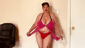 woman enjoys solo relaxation with big tits