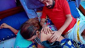 juicy hot indian housewife real romantic sex in bedroom blowjob pussy fucking