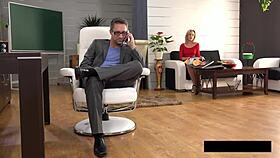 new piss concept with blonde pussy lick and cum in mouth