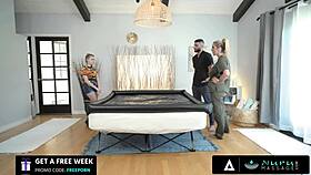 nuru massage where sexy coco lovelock poses as masseuse for threesome with kayla paige