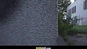 Public masturbator enjoys outdoor self-pleasure in the car