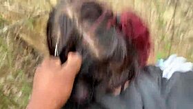 Emo slut gags on big cock