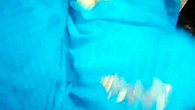 indian aunty cleaning room gets blowjob and sex from house owner