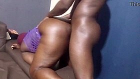 Deep Dick in Ebony Pussy Feels Amazing.
