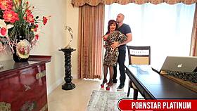 Did slutty gilf Vanessa get her face covered after milking J Mac?