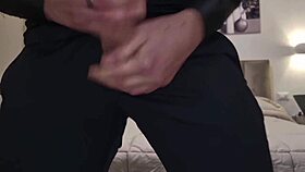 Explosive cumshot after endless handjob and blowjob