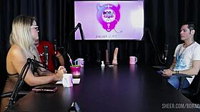 Compilados Do Jow Jow No Bora Cast With Bruna Carlos In Sheer Red Lingerie.