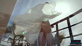 nicole winter performs solo striptease for playboy