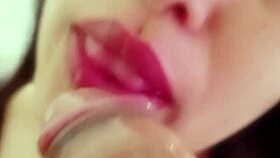 Delicious Homemade Blowjob She Has A Great Deep Throat!