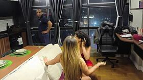 Bruna Ferraz In Anal Menage With Black Top And Fairy.