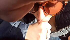 Public Blowjob And Fingering - Cum On Tits