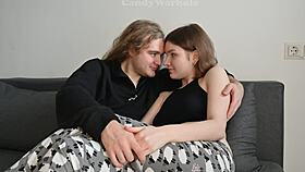 horny shy girl enjoys hot sex - real passion and female orgasm