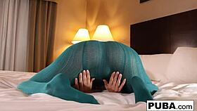 Stockings Fetish Featuring Jayden And Her Long Legs In Nude Masturbation