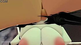 Is that cute moth girl in Roblox getting her throat roughly fucked?
