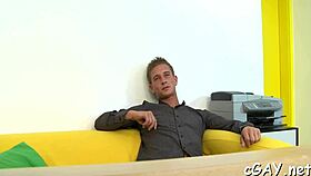 Guys engage in nasty yet sensual gay sex session