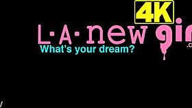 Cute teen 18+ blonde model shows her sexy body