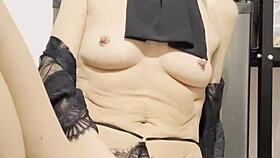 How does this dildo feel inside? she asks while masturbating to orgasm.