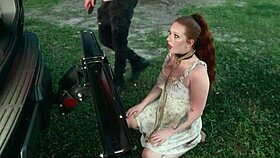 submissive humiliation slut crawls out of lagoon to eat ass and drink piss siren